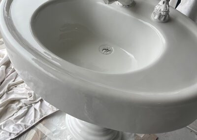 refinished bathroom sink